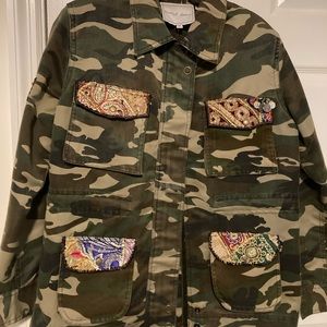 Army Camouflage Jacket with embroidery.